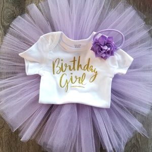 New Handmade 1st Birthday Tutu and Onesie